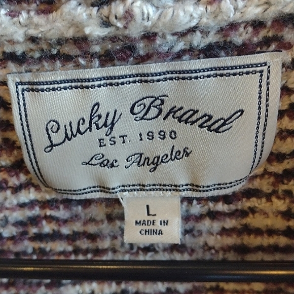 Lucky Brand Open Knit Cardigan, size L - Picture 4 of 5